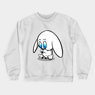 Cute Bunny Eating Unigiri Crewneck Sweatshirt